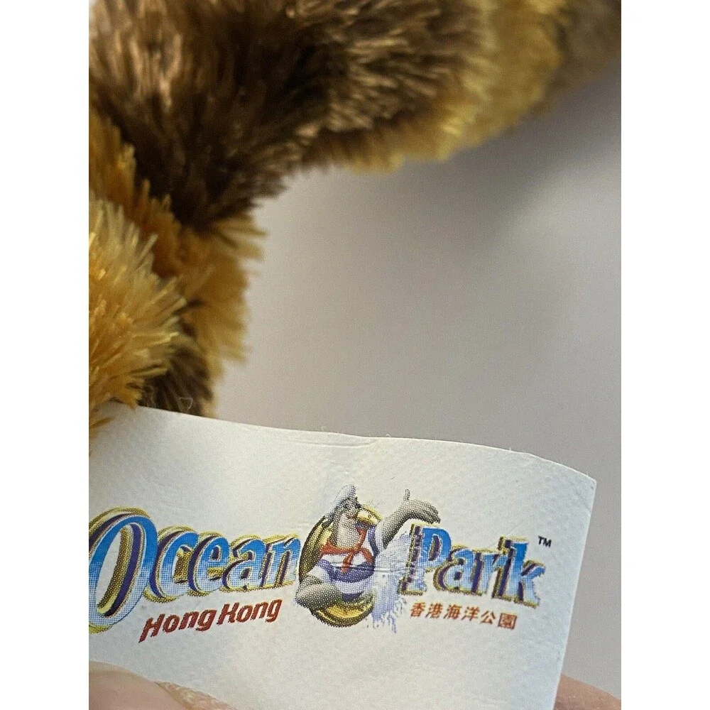 Raccoon Plush Souvenir Toy Ocean Park Hong Kong Wildlife Stuffed Animal